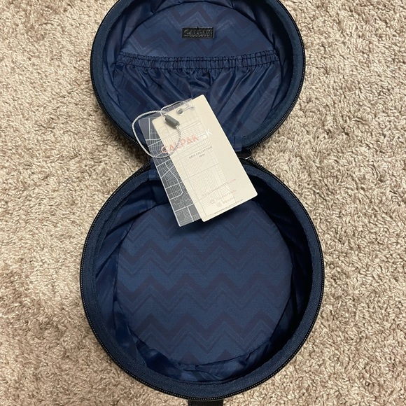 Calpak Baye Mini Bag With Blue Nylon Interior 7" - Picture 4 of 10